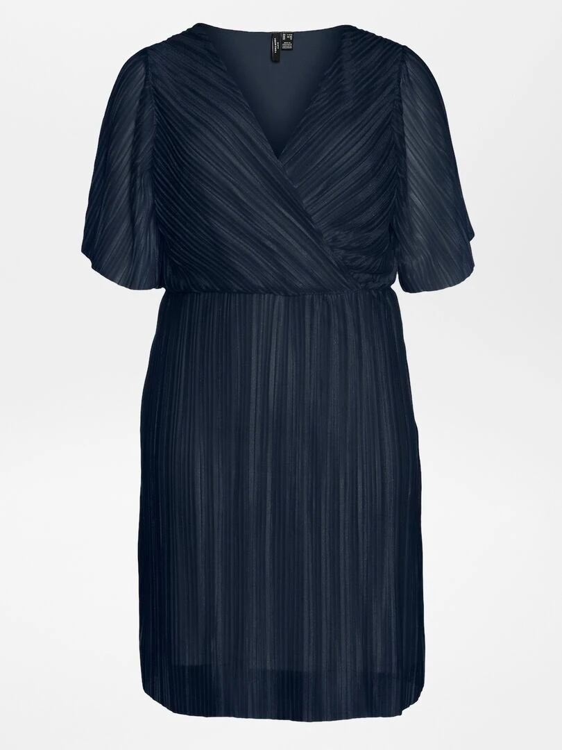 Robe courte plissée 'Vero Moda Curve'   Bleu