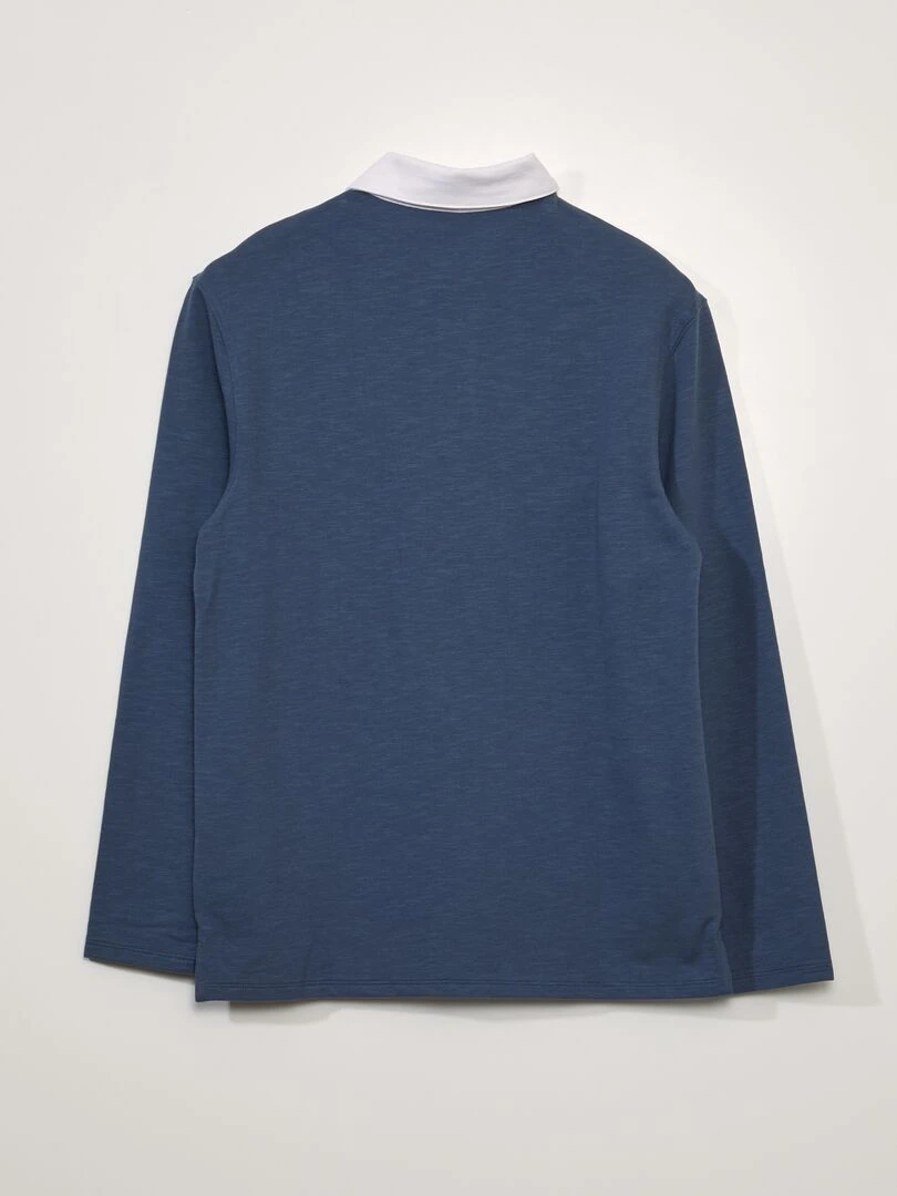 Polo en jersey   Bleu