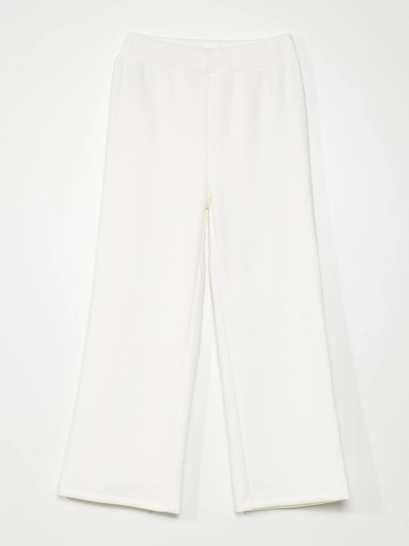 Pyjama long en velours   2 pièces   Gris