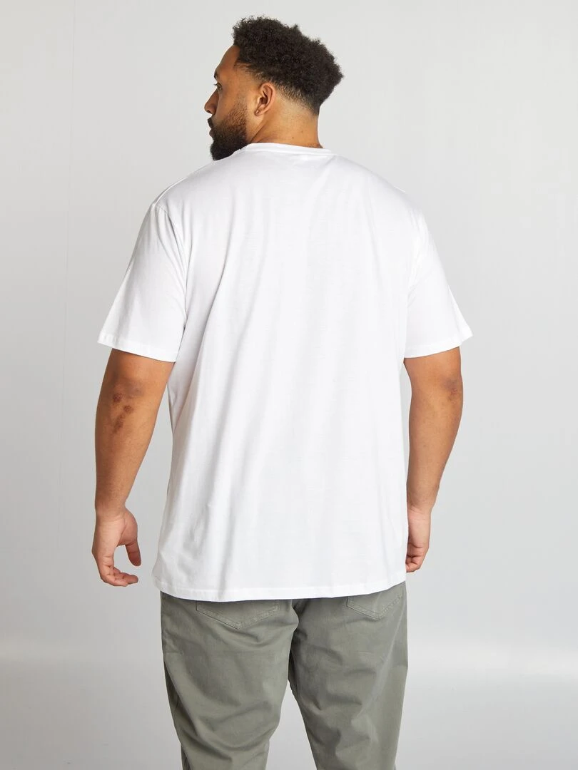 T shirt 'Rocky Balboa' à col rond   blanc