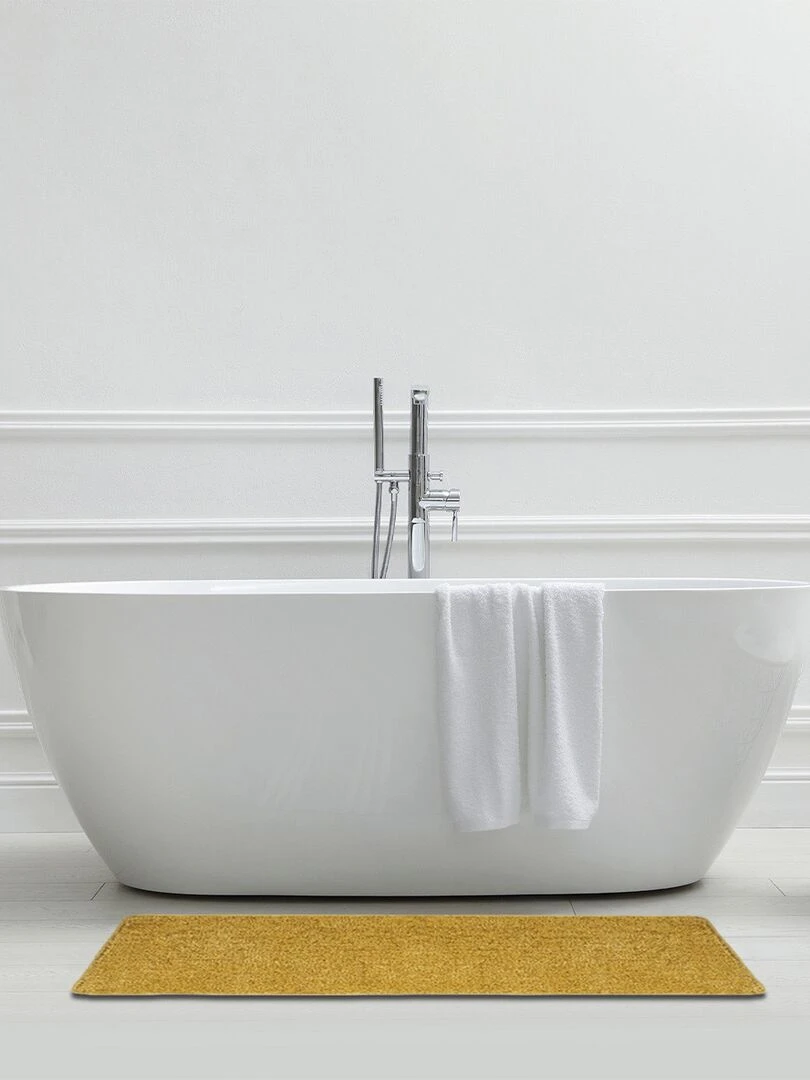 Guy Levasseur Tapis de bain en polyester uni Jaune