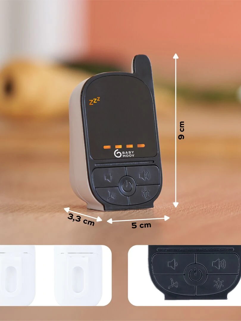 Babyphone Audio 500m handy Care Babymoov   Blanc