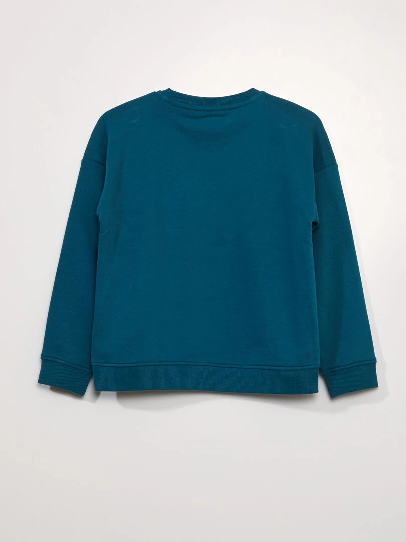Sweat imprimé ville américaine   Bleu
