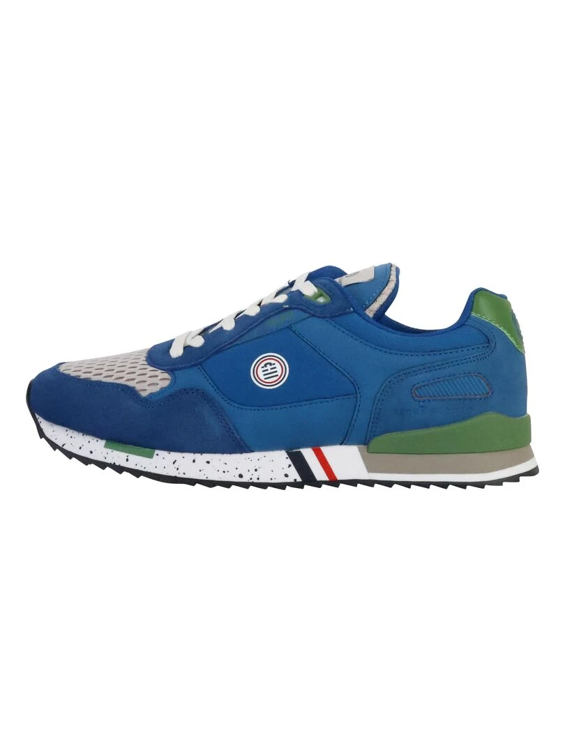 Basket Cuir Serge Blanco Chamonix Bleu