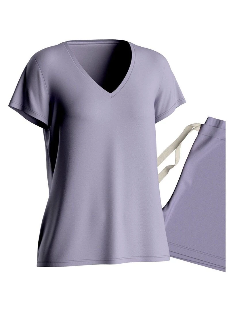 Ensemble pyjama à manches courtes Benita   Violet