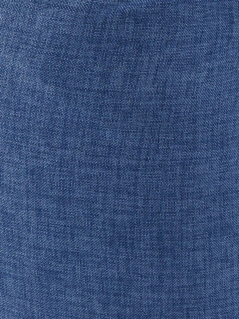 Pantacourt droit tissu effet lin   Damart   Bleu