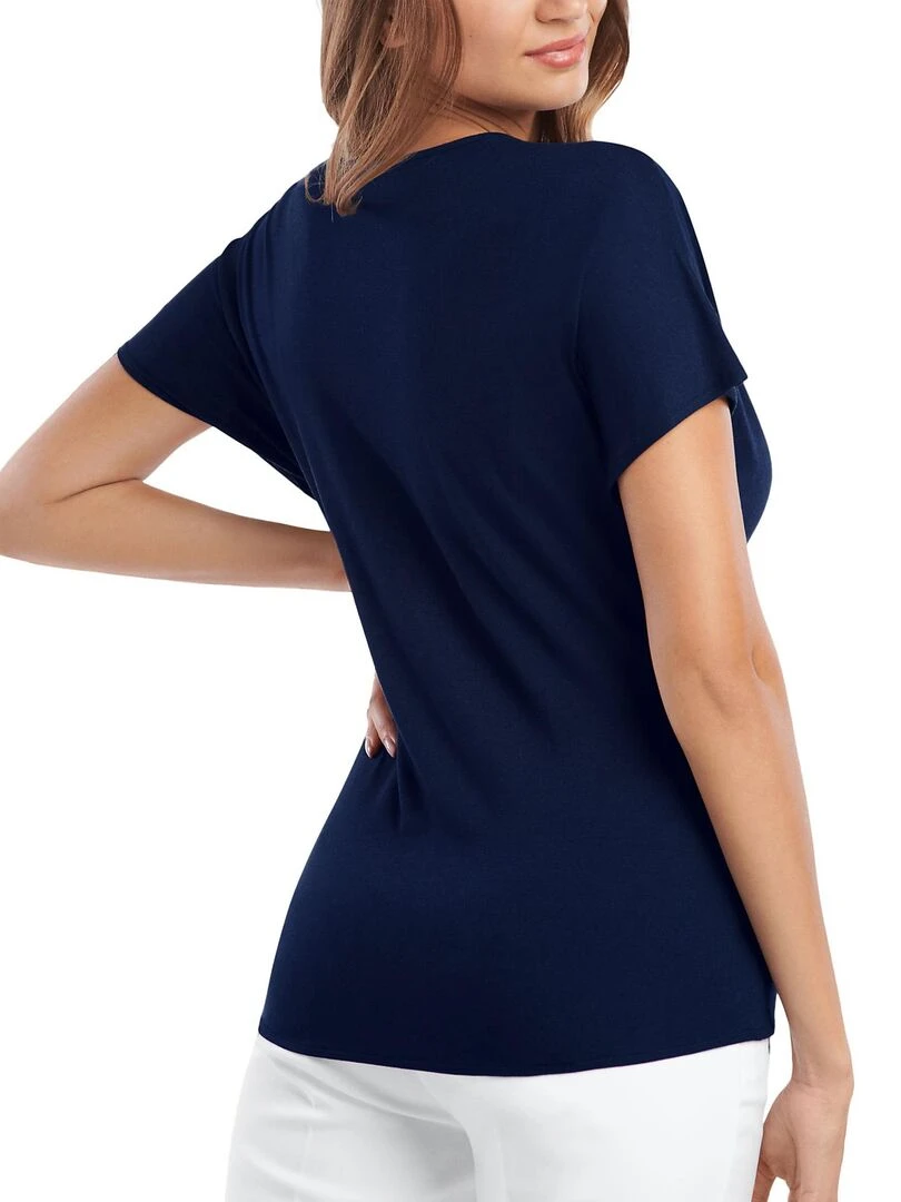 Top manches courtes Saint Tropez   Bleu