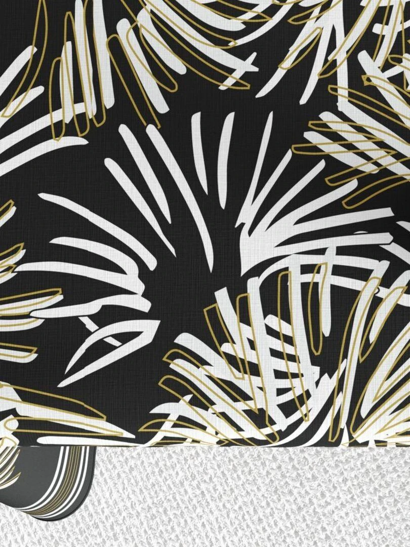 Nappe 150x250 cm Polyester à motifs Pamca   Noir