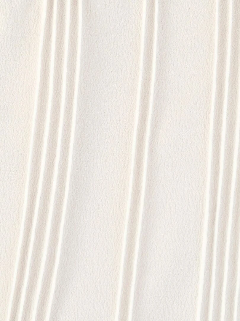 Chemisier crêpe à volants   Damart   Blanc cassé