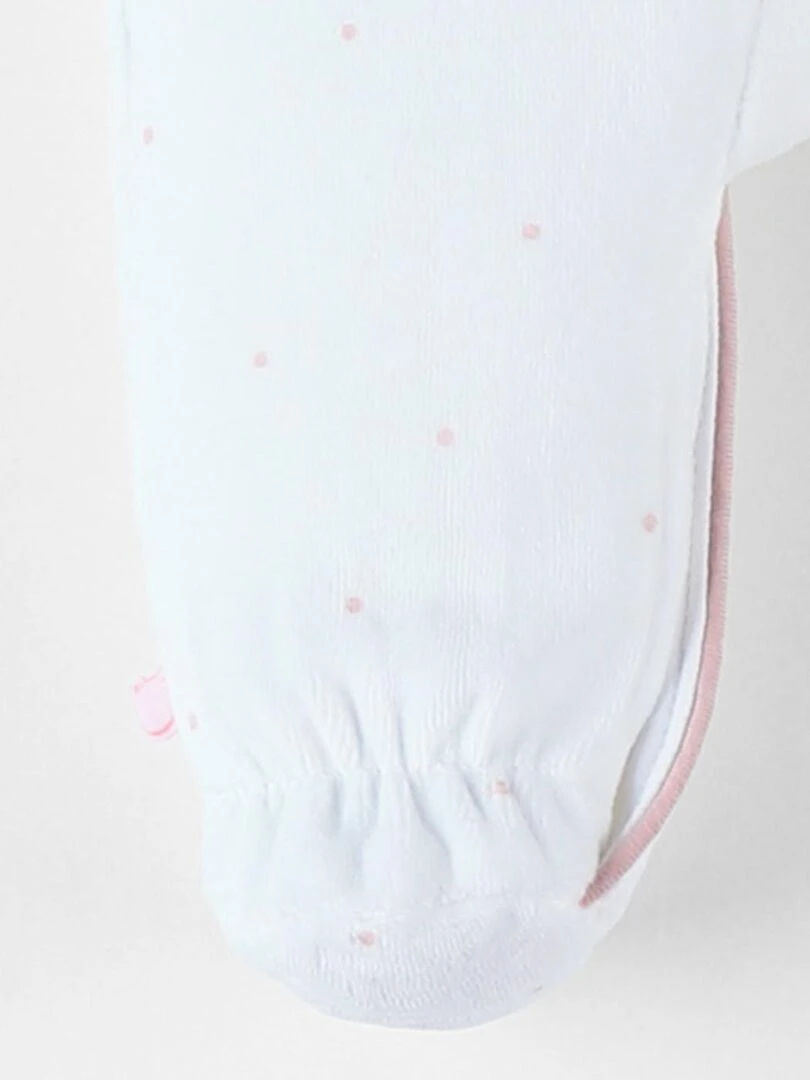 Pyjama 1 pièce Popsie en velours    Noukie's   Blanc