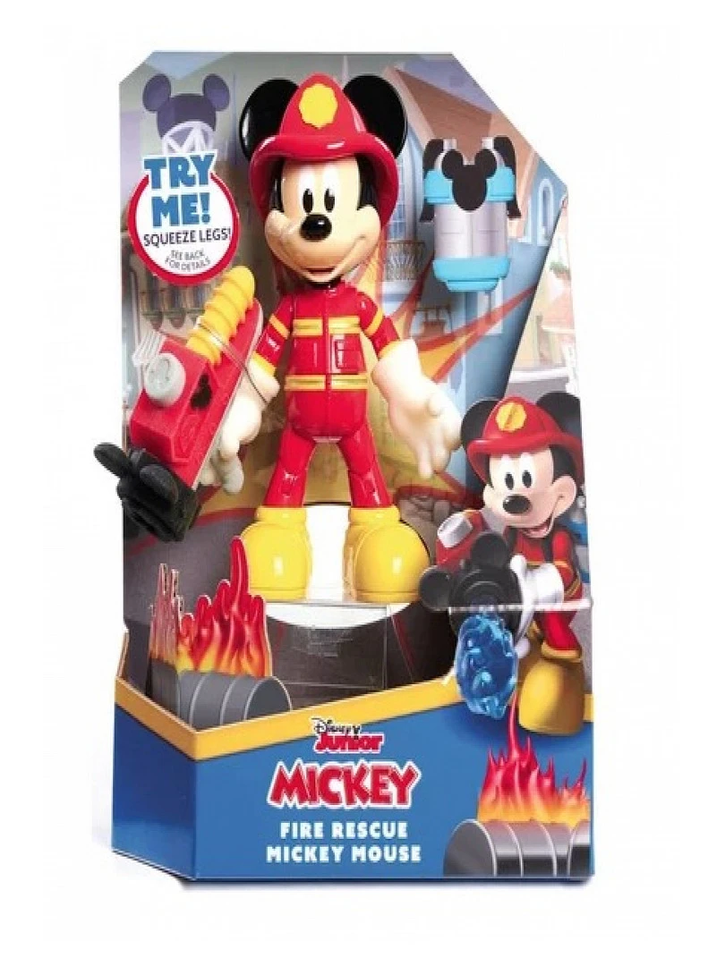 Mickey Figurine 15 Cm Pompier Avec Accesoires N/A