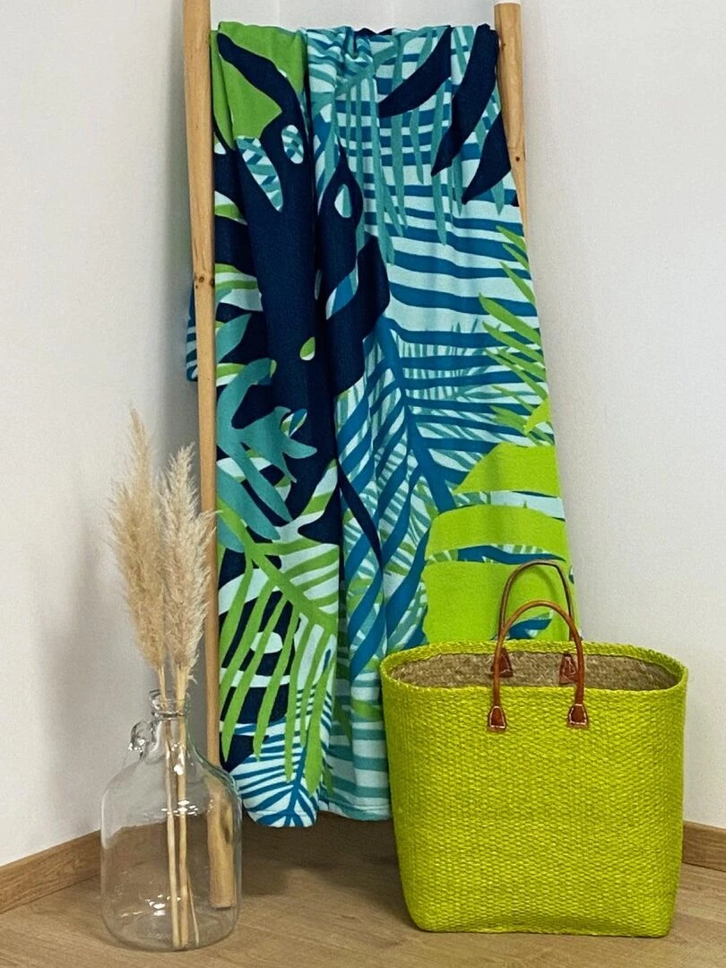 Serviette de plage microfibre Jungy 140x170 220g/m² Vert