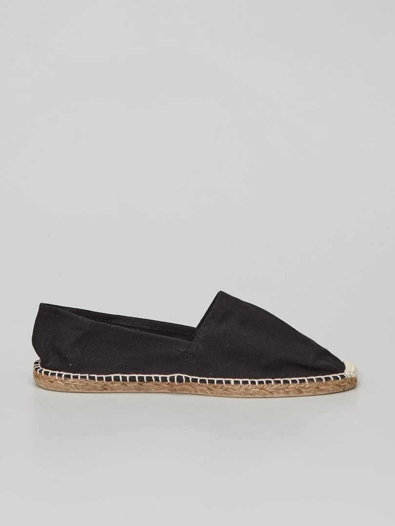 Espadrilles en toile noir