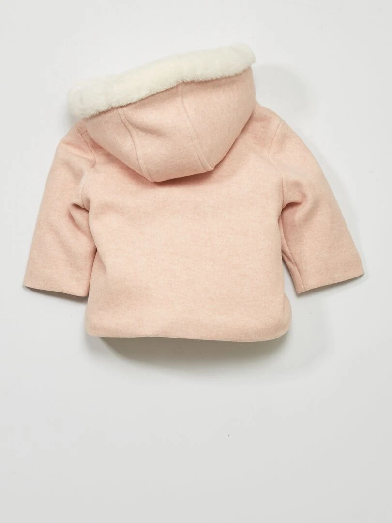 Manteau à capuche   Rose