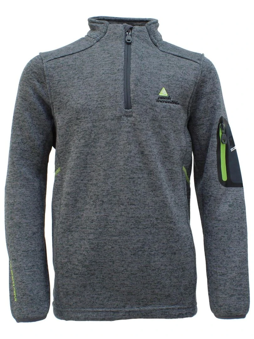 Sweat polaire garçon ECYPA Gris