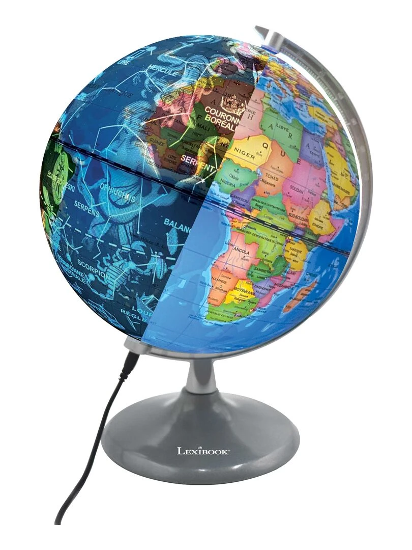 Globe Jour Et Nuit Lumineux – S’illumine Avec La Carte Des Constellations N/A