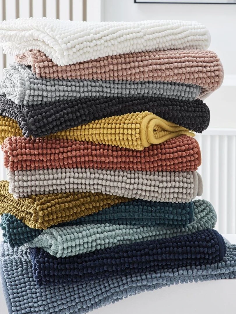 Tapis De Bain Bubble Uni 'essential' 'today'   gris anthracite