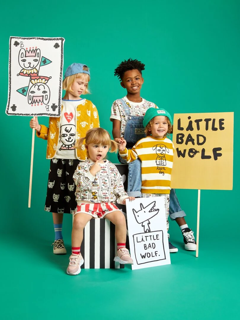 Jupe patineuse X Little Bad Wolf   Noir