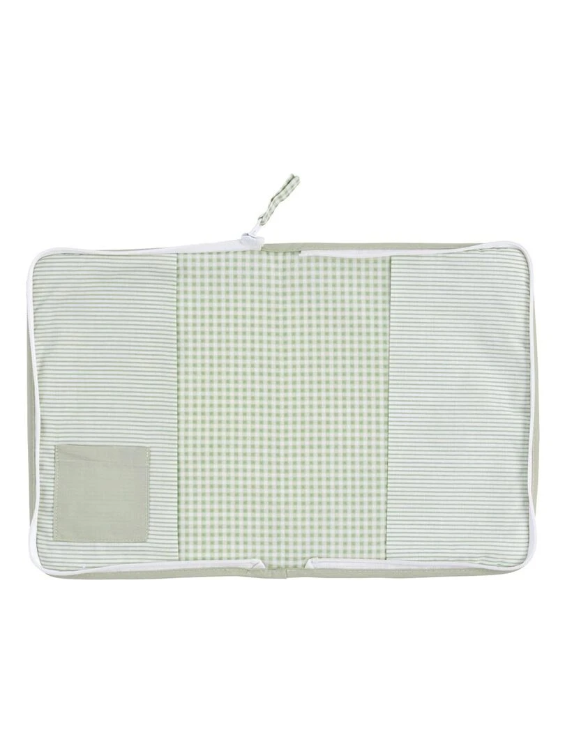 Protège carnet de santé en coton Vert tilleul   SAUTHON   Vert tilleul