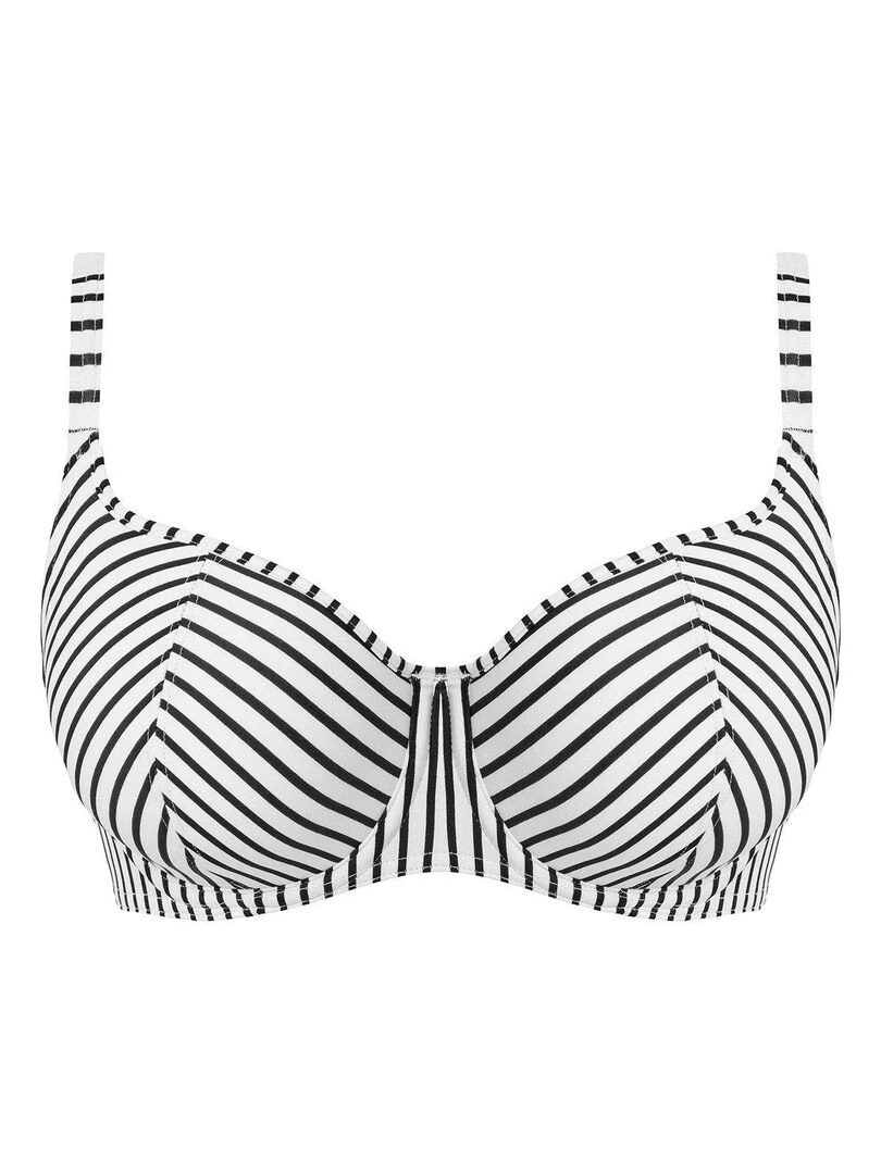 Haut de maillot de bain rayé à armatures Jewel cove   Blanc