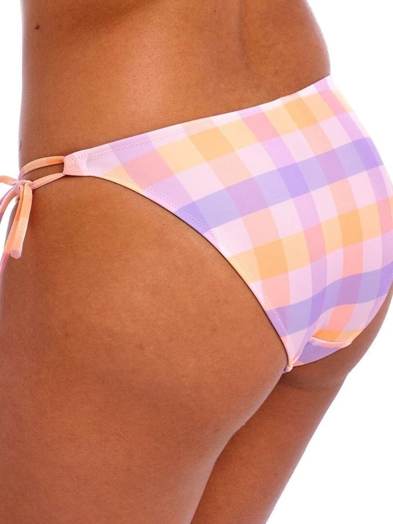 Bas de maillot de bain à nouettes Harbour Island   Rose