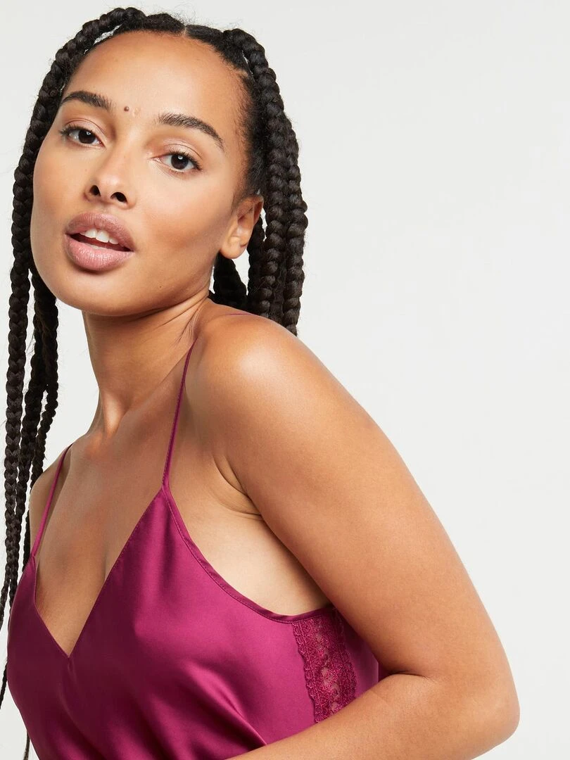 Top satin Chimene   RougeGorge Lingerie   Rouge
