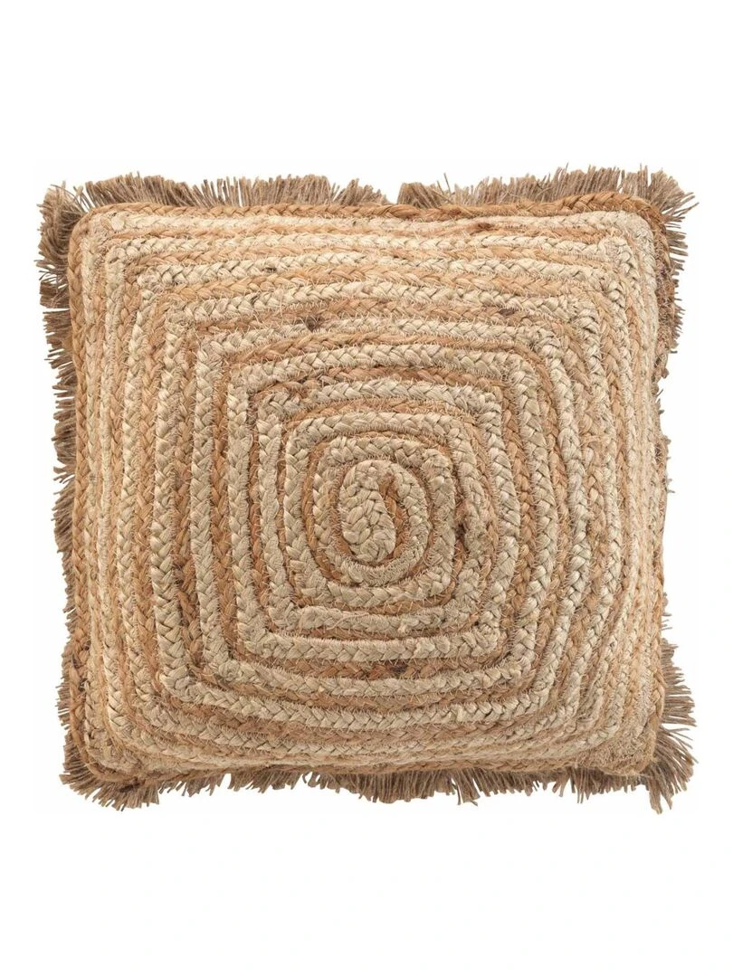 Coussin en jute bohème Beige