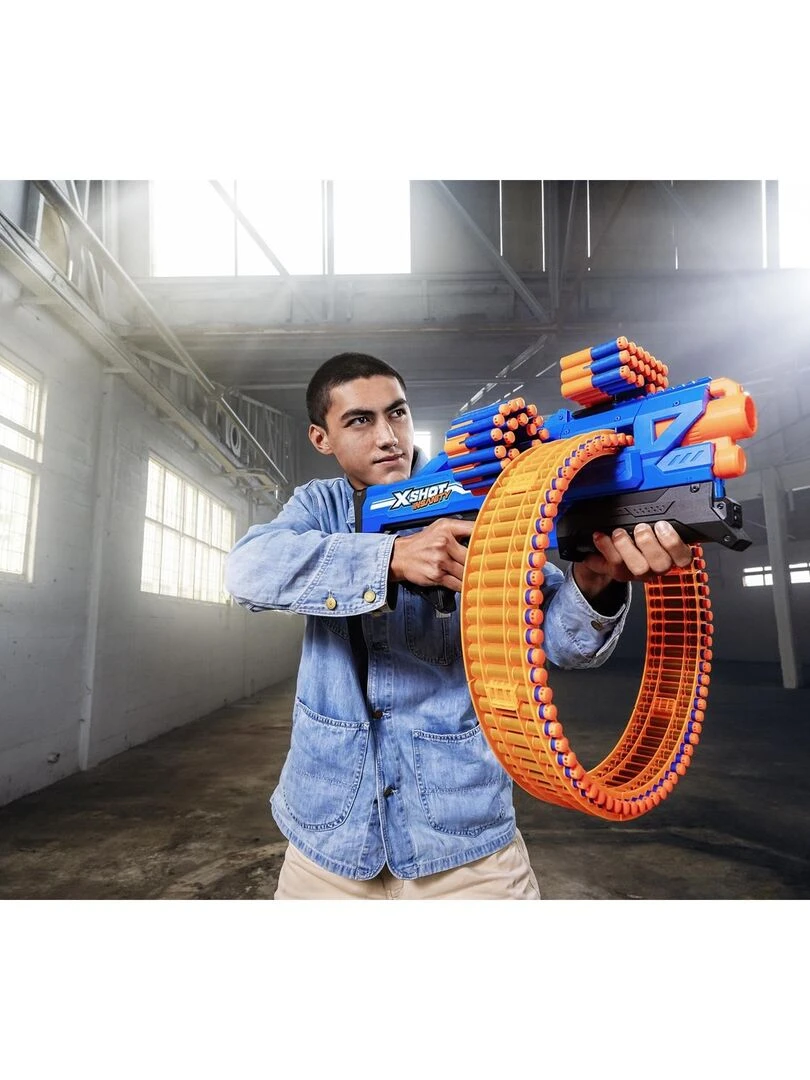 XSHOT Insanity 36609 Blaster Mad Mega Barrel Bleu