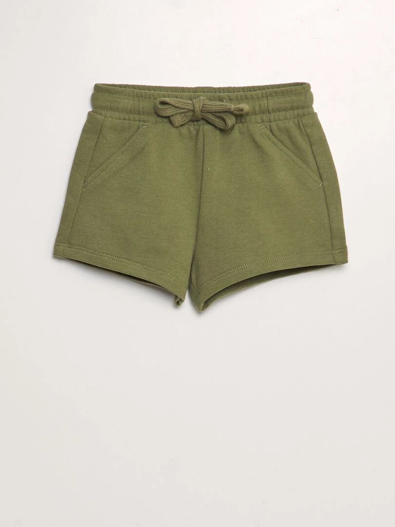 Short en molleton vert
