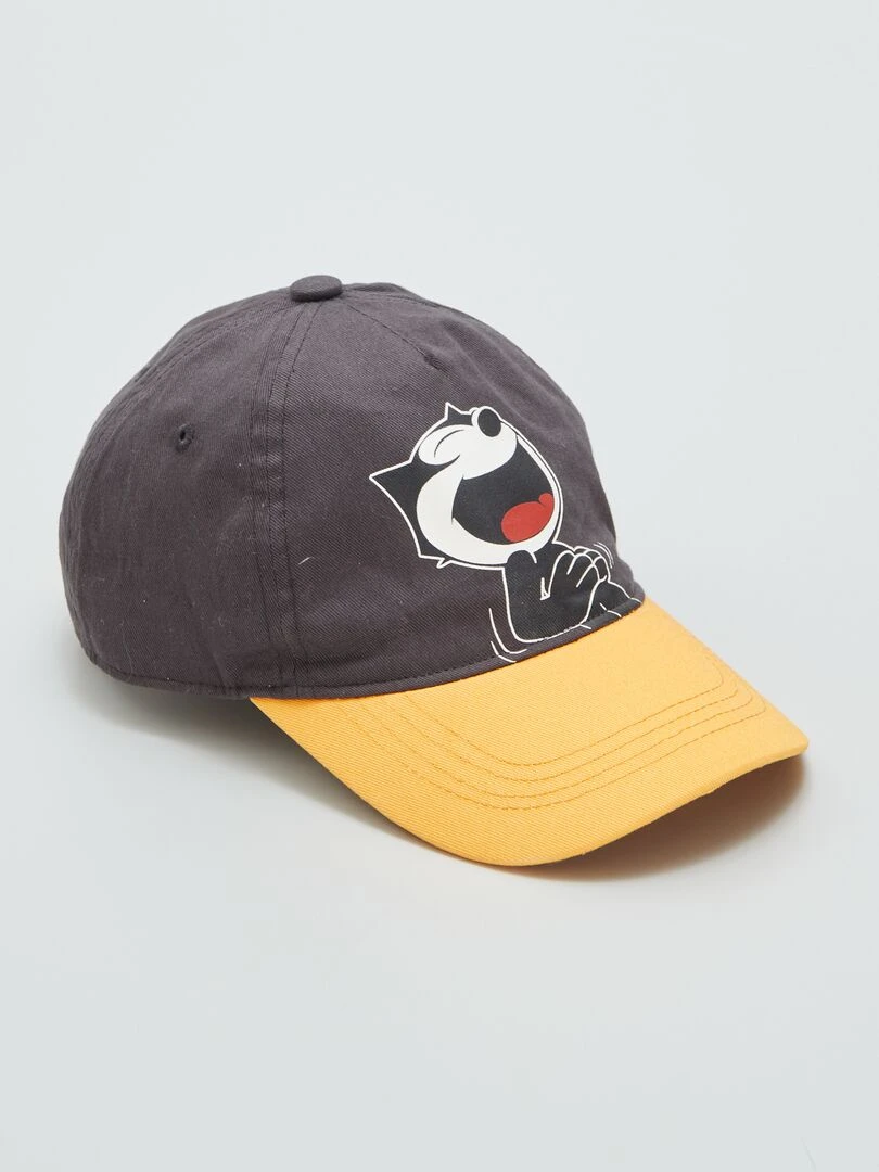 Casquette 'Félix le chat' Noir