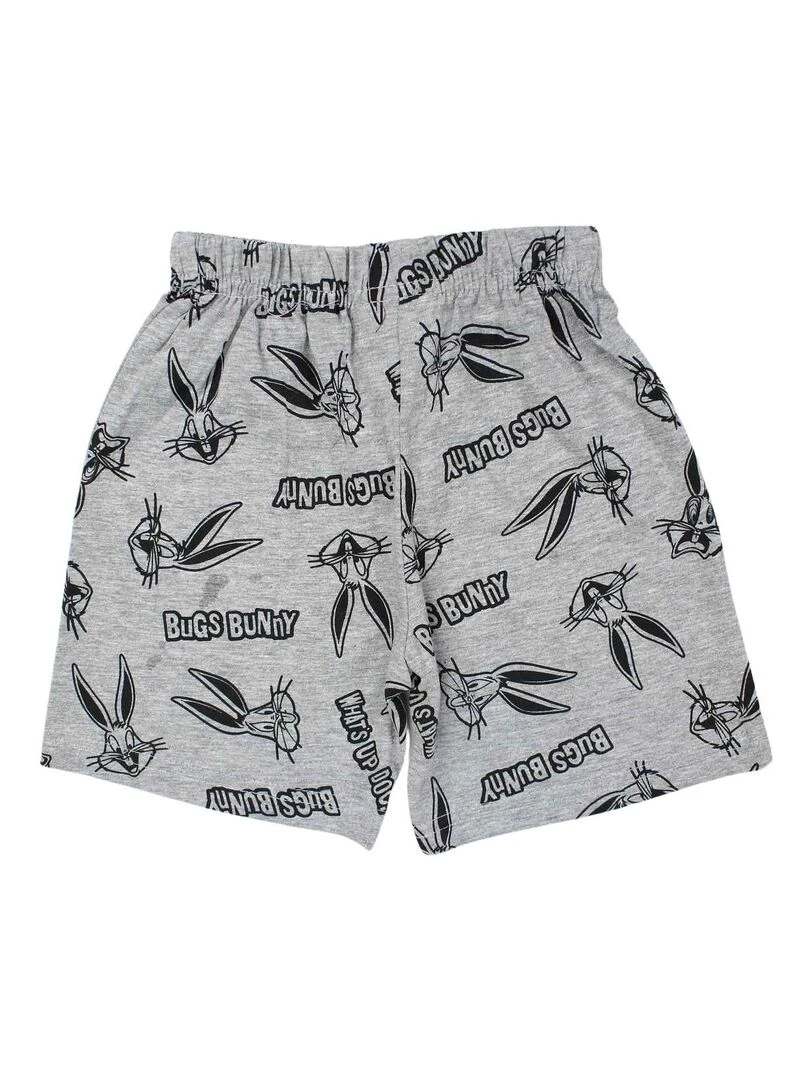 Looney Tunes   Ensemble ​​T shirt short garçon Imprimé Bugs Bunny   Noir