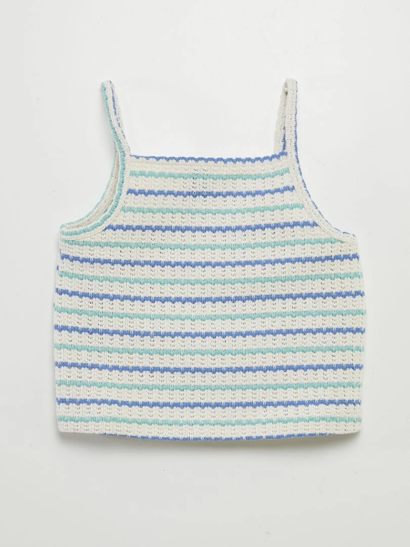 Débardeur en crochet Blanc