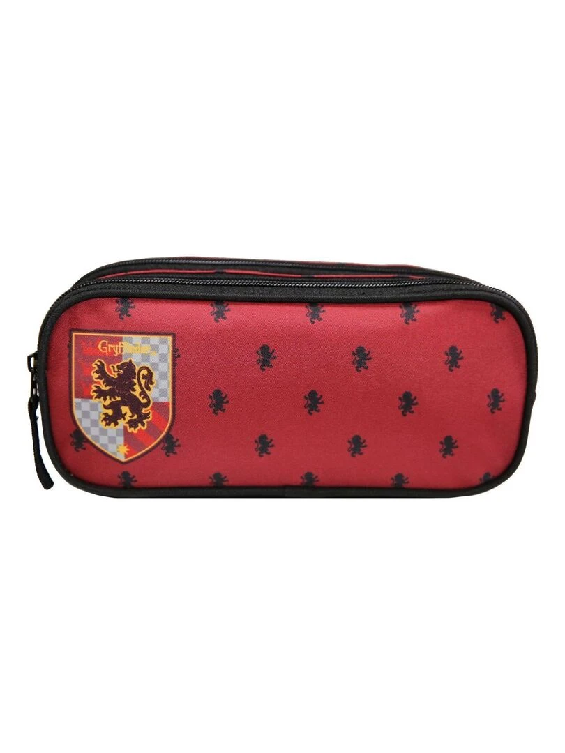 Trousse scolaire 2 compartiments Harry Potter Gryffondor Rouge Bagtrotter Rouge