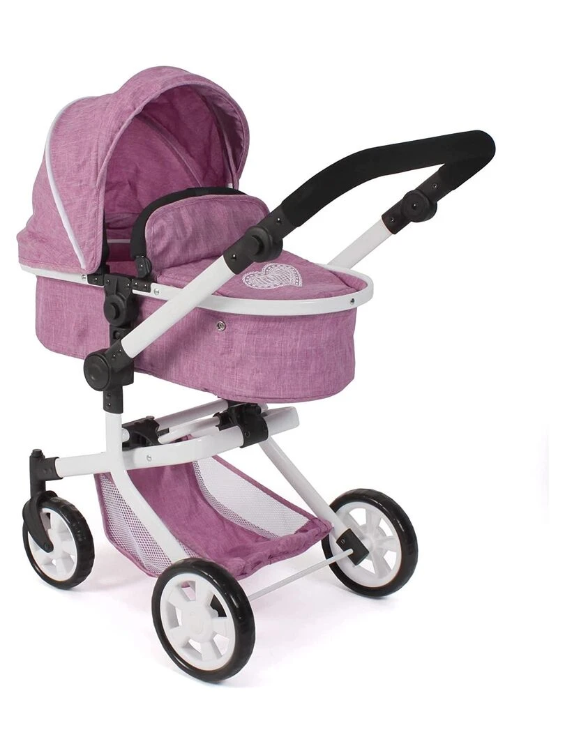 Poussette combinée 2 en 1 Mika Jean rose N/A