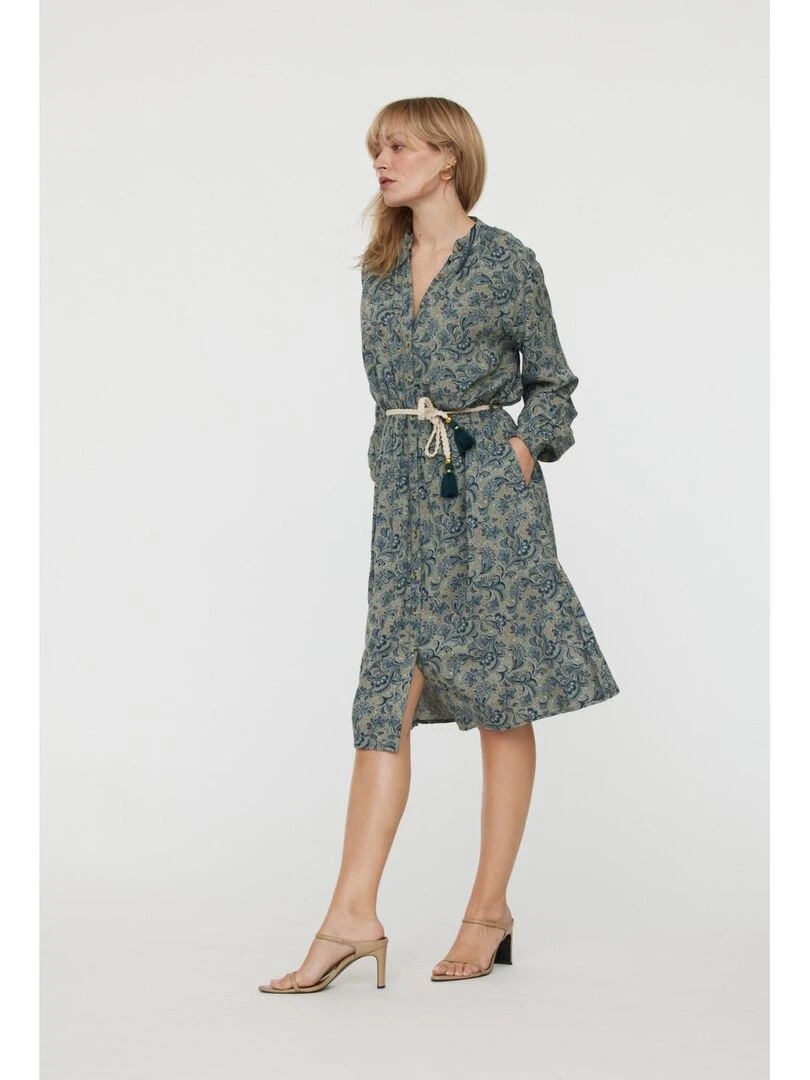 Lee Cooper   Robe manches longues polyester  LAYLA   Kaki