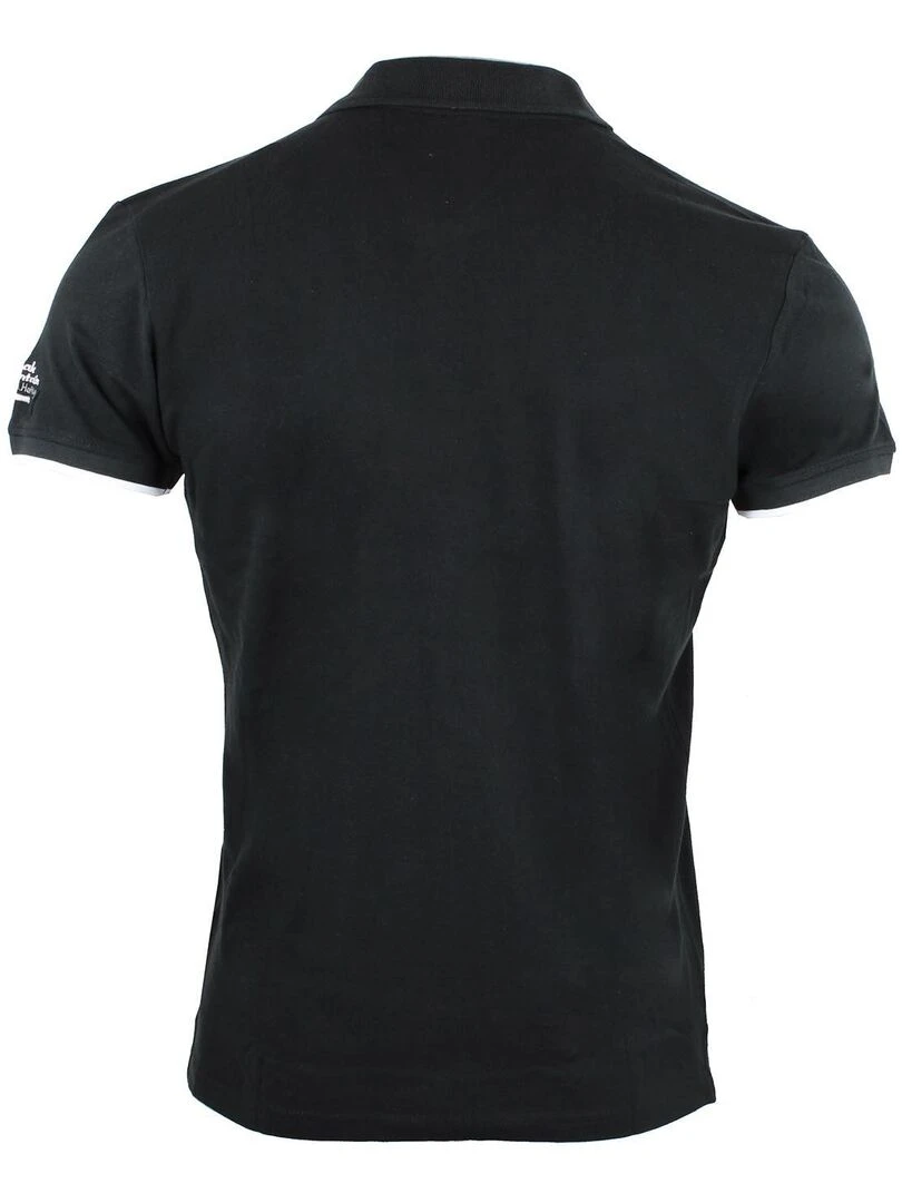 Polo manches courtes homme CORNELIUS PEAK MOUNTAIN Noir Noir