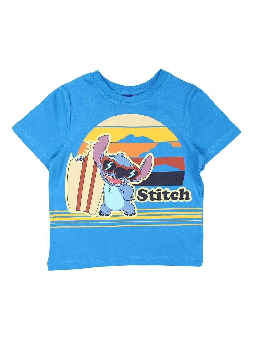 Disney   T shirt garçon imprimé Mickey en coton   Blanc