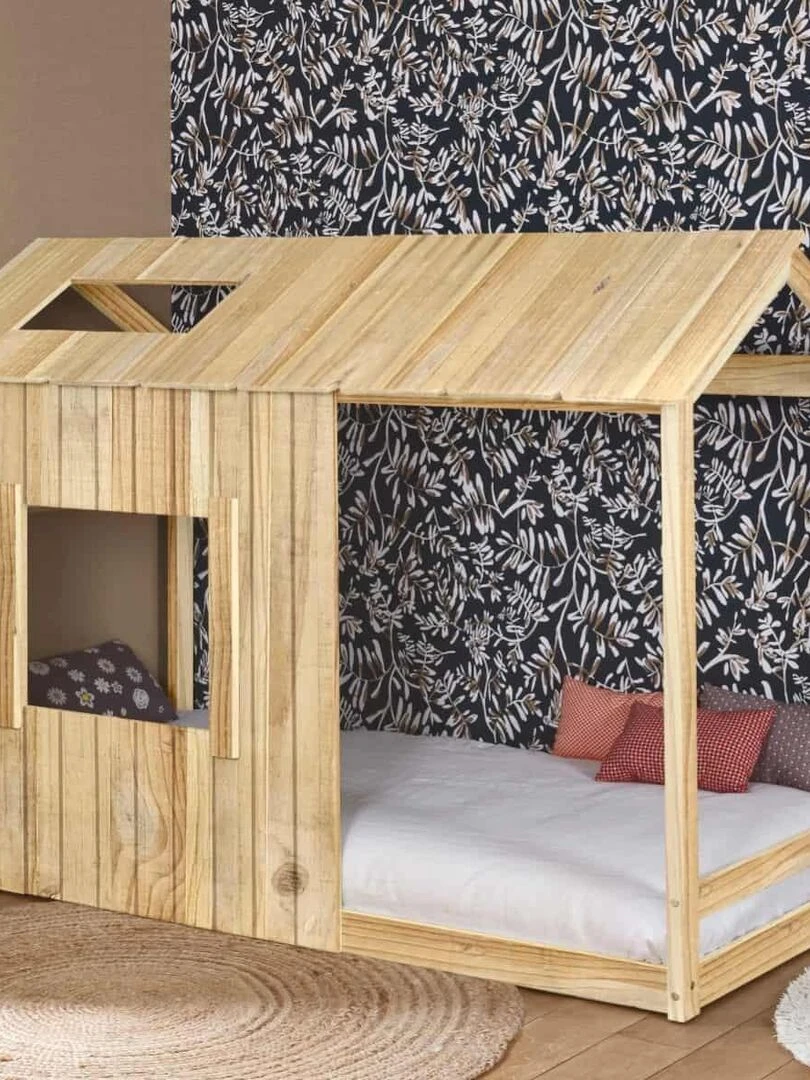 Lit cabane Koh   AKITEN RETAIL   Marron