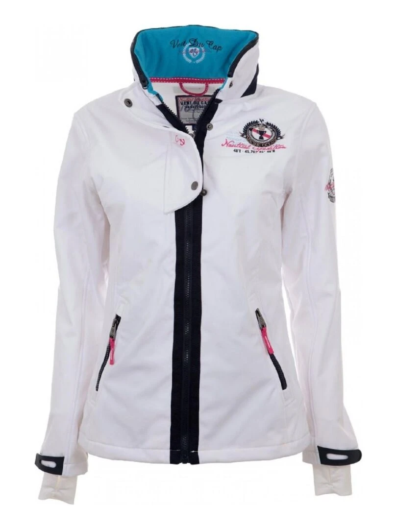 Blouson softshell fille GADJI VENT DU CAP Blanc