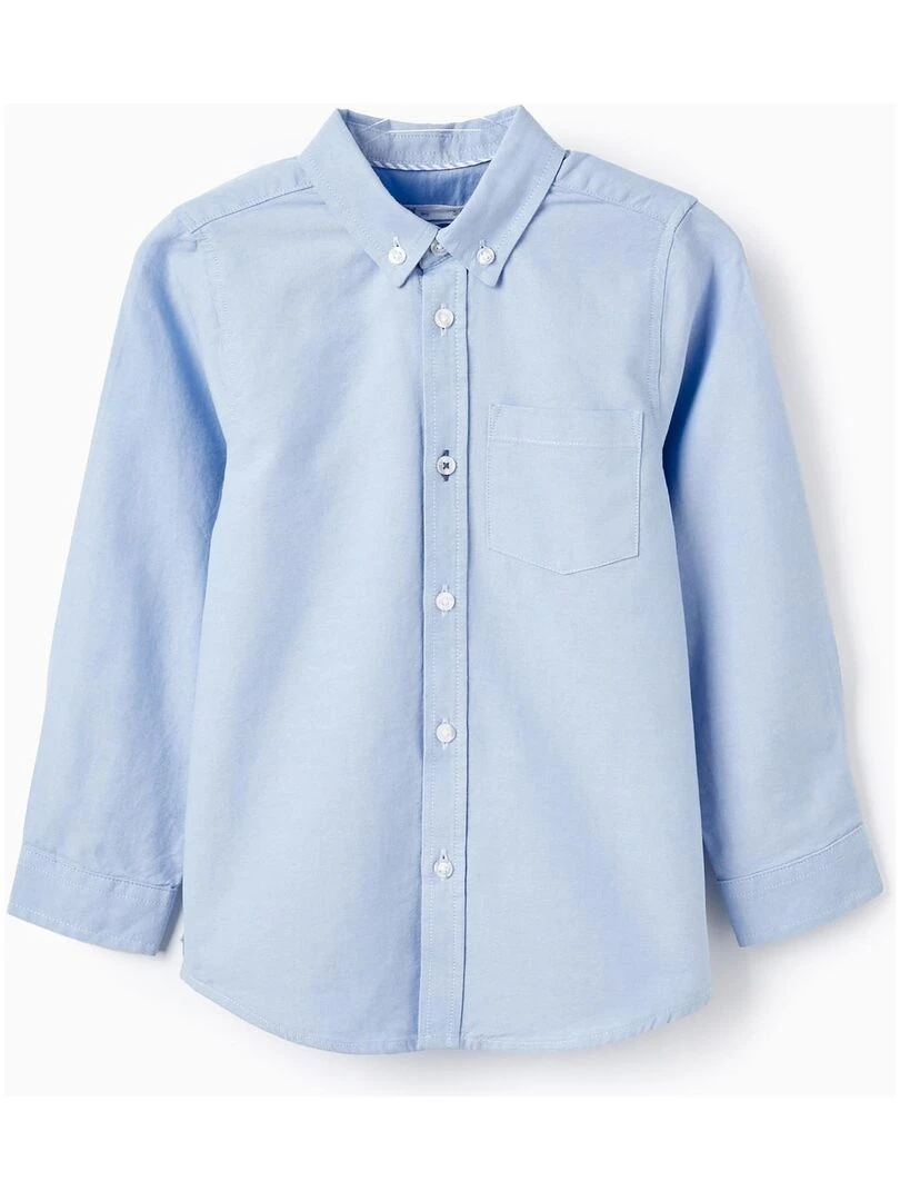 Chemise En Coton Pour Garçon manches longues ROYALS OFF DUTY Bleu clair