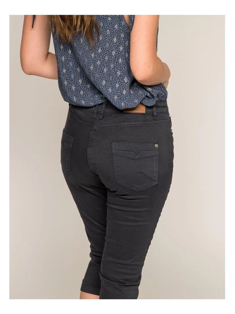 Pantacourt slim XIMI   Bleu marine