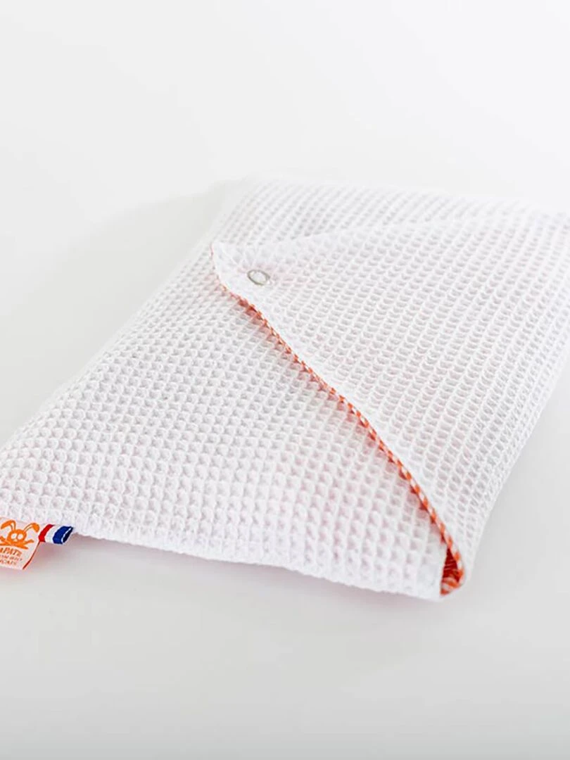 Pochette de rangement en Coton Bio   Blanc