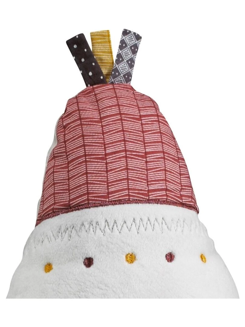 Coussin déco Tipi 27x22cm en polyester blanc SAUTHON Blanc