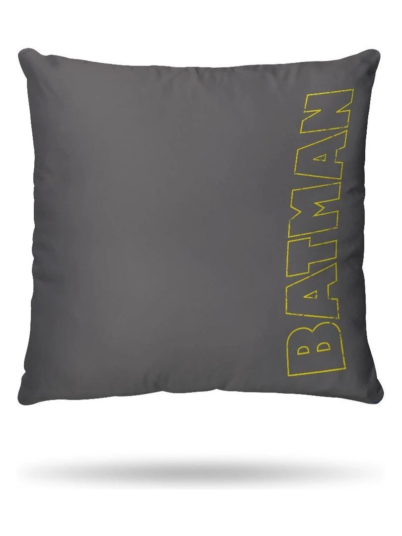 Housse de couette Batman DC Comics 140x200 cm et taie d'oreiller   100% Coton   Gris