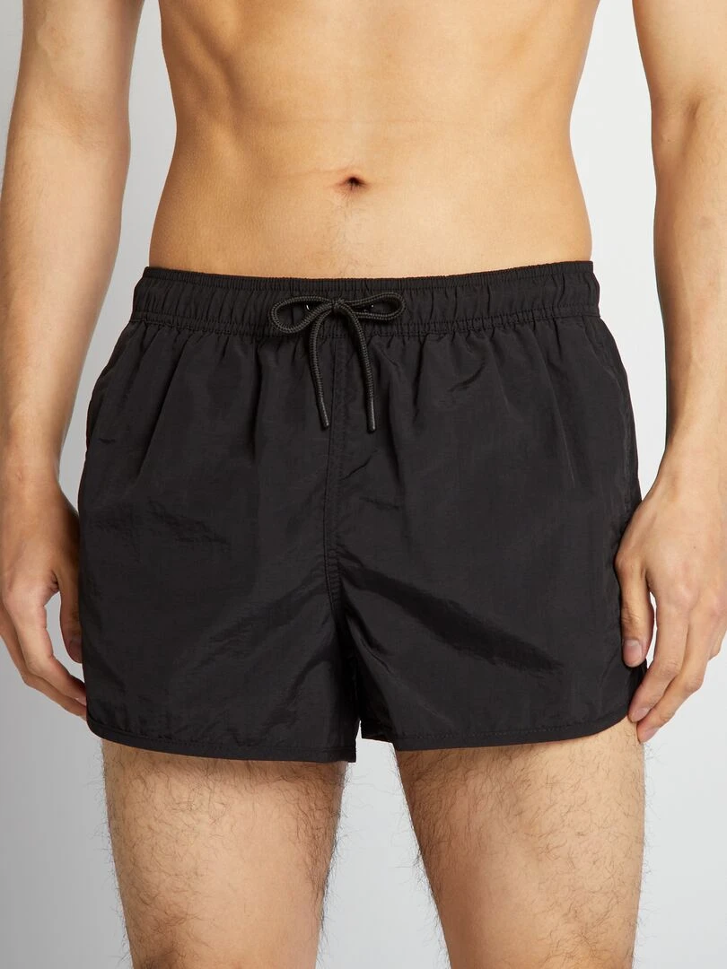 Short de bain court noir