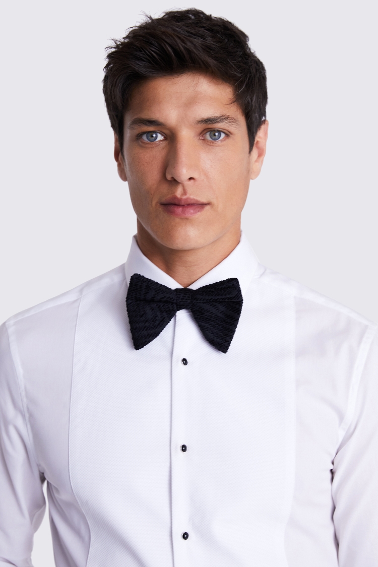 Black Textured Oversized Bow Tie Buy Online at Moss