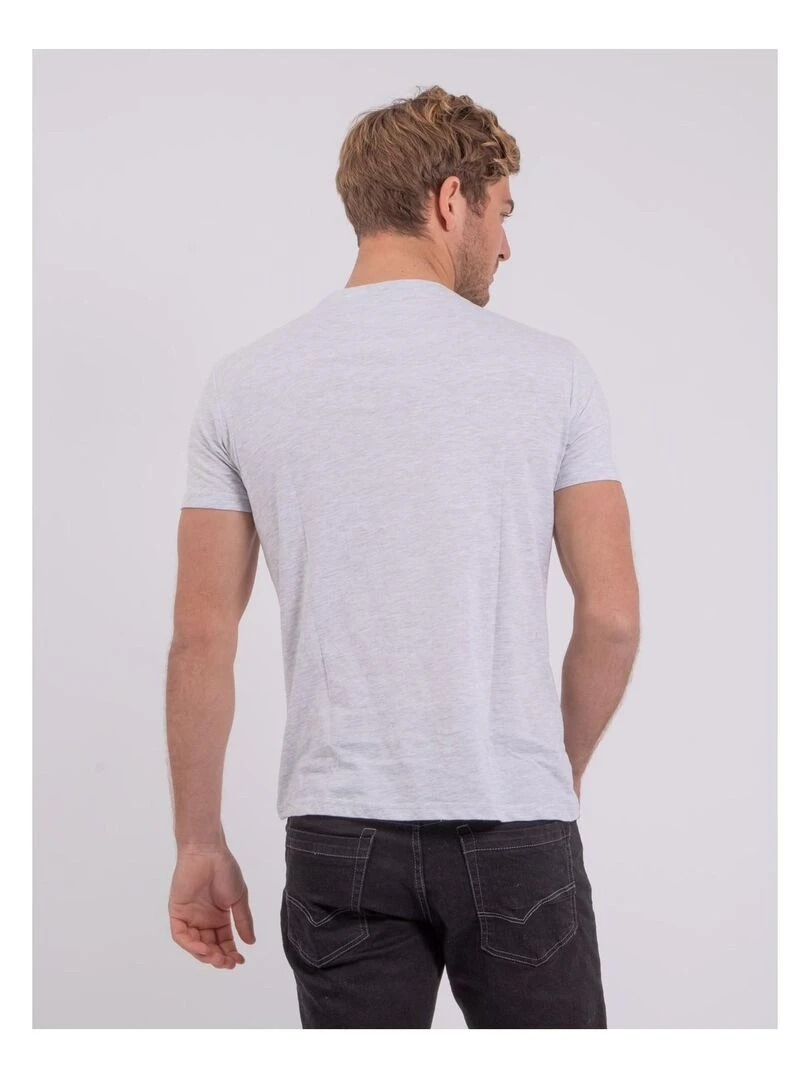 T shirt manches courtes col rond pur coton NOBLAKE Gris