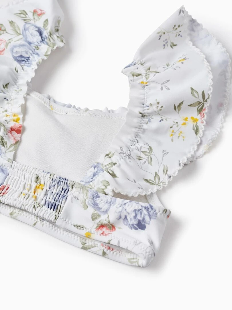 Bikini Avec Fleurs UPF 80 Pour Fille 'You&Me'  BROTHERS&SISTERS   Beige clair