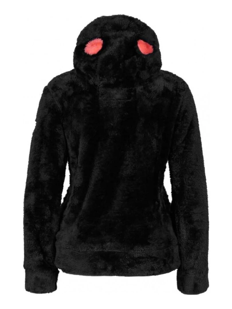 Blouson polaire à capuche femme ARELI Noir Noir