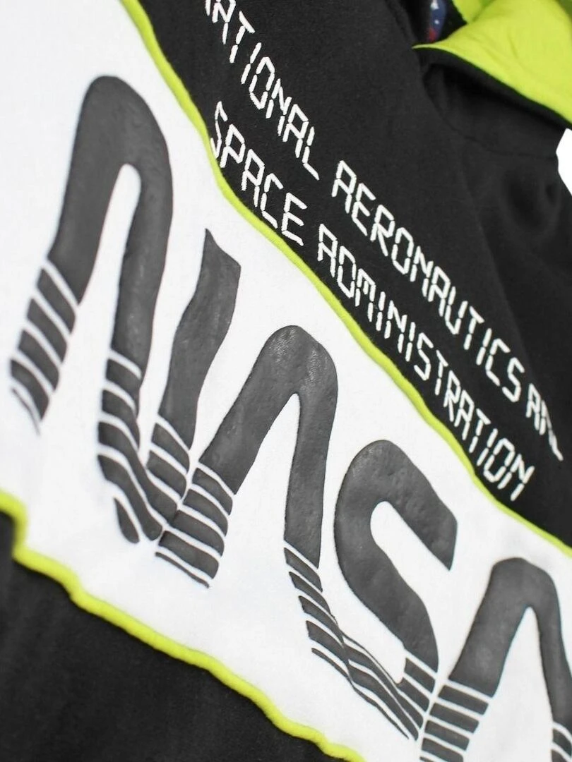 Nasa   Sweat homme imprimé logo   Noir